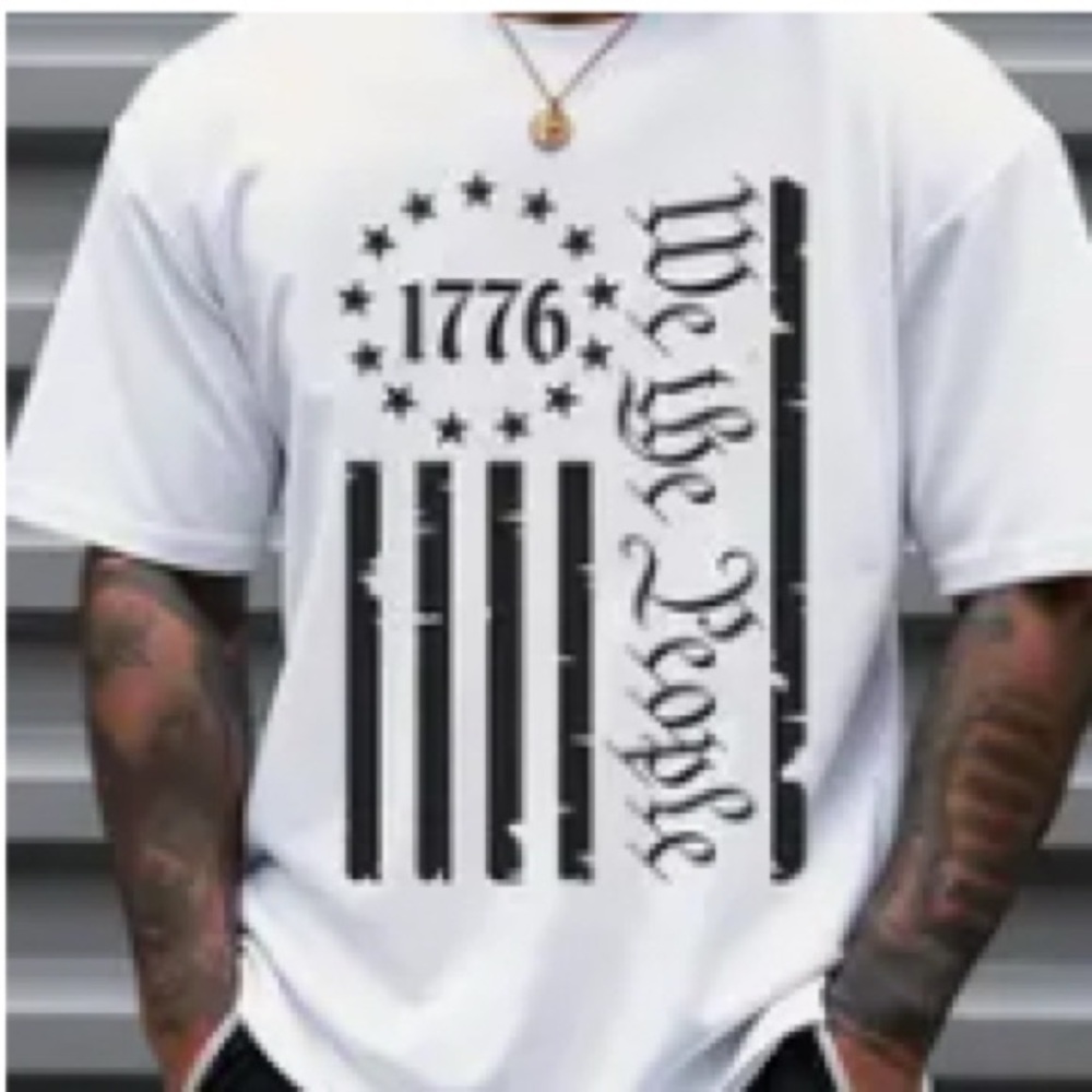 White Graphic Men's T-Shirt